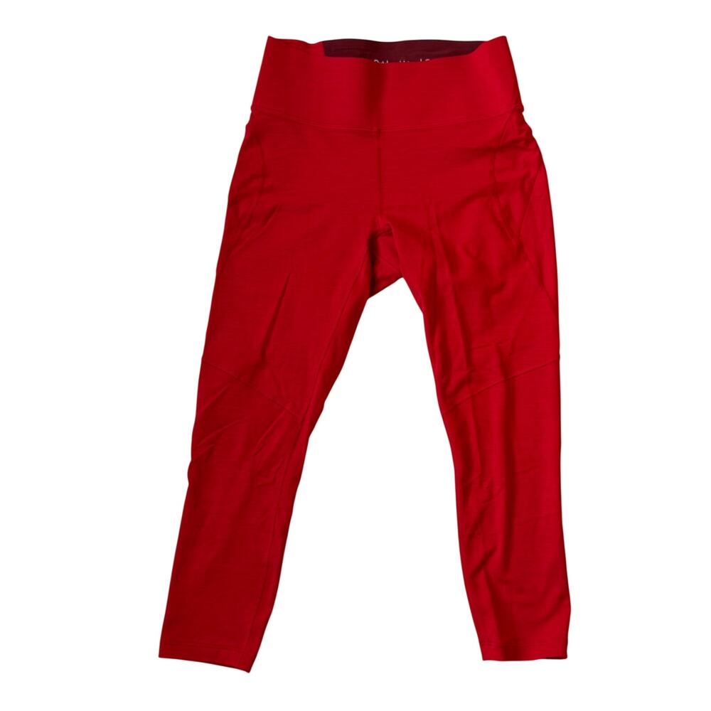 Outdoor Voices TechSweat 7/8 High Rise Crop Legging Red Small Gorpcore Sportif - Picture 3 of 15